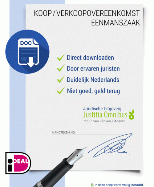 Contract Overname Eenmanszaak